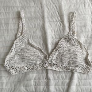 White crochet top